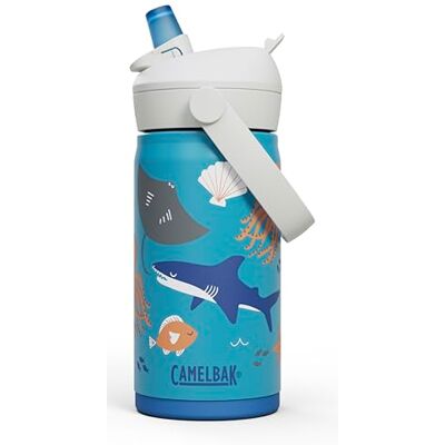CAMELBAK Thrive Roestvrijstalen thermosfles voor kinderen, 355 ml, oceaanleven CAMELBAK Thrive Roestvrijstalen thermosfles voor kinderen, 355 ml, oceaanleven