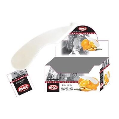 Avilia Oranje roestvrijstalen schiller met gekarteld lemmet en ergonomische handgreep, ideaal voor degenen die fruit en sinaasappels eenvoudig en snel willen schillen, perfect voor Avilia Oranje roestvrijstalen schiller met gekarteld lemmet en ergonomische handgreep, ideaal voor degenen die fruit en sinaasappels eenvoudig en snel willen schillen, perfect voor