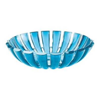 Guzzini Broodkom 25 cm rond rolkraag 297401448 transparant lichtblauw biologisch kunststof vaatwasser Guzzini Broodkom 25 cm rond rolkraag 297401448 transparant lichtblauw biologisch kunststof vaatwasser