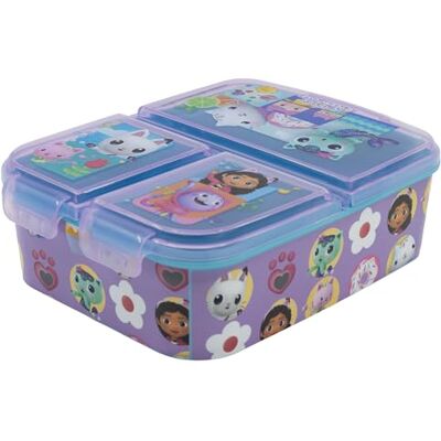 Stor Sandwichbox Gabby et het magische huis voor kinderen, 3 vakken, 2156 ml, BPA-vrij, voor kleuterschool Stor Sandwichbox Gabby et het magische huis voor kinderen, 3 vakken, 2156 ml, BPA-vrij, voor kleuterschool