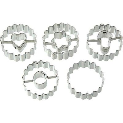 Dr. Oetker Mini-Linzer Uitsteekvormpjes, 5-Delige Set, Uitsteekvormen Voor Kerstmis, Uitsteekvormen Voor Koekjes, Koekjes En Fondant, Diverse Motieven, Hoeveelheid: 1 X 5-Delige Set Dr. Oetker Mini-Linzer Uitsteekvormpjes, 5-Delige Set, Uitsteekvormen Voor Kerstmis, Uitsteekvormen Voor Koekjes, Koekjes En Fondant, Diverse Motieven, Hoeveelheid: 1 X 5-Delige Set