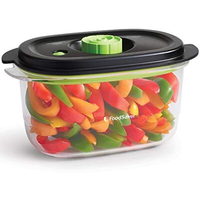 FoodSaver Vershouddoos en marinade, luchtdichte levensmiddelenkistje, BPA-vrije levensmiddelenbox, lekvrij, vaatwasmachinebestendig, 1.2 ml FoodSaver Vershouddoos en marinade, luchtdichte levensmiddelenkistje, BPA-vrije levensmiddelenbox, lekvrij, vaatwasmachinebestendig, 1.2 ml