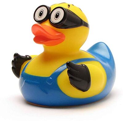 Duckshop I M-Duck Badeend met sleutelhanger voor badeenden, 8,5 cm Duckshop I M-Duck Badeend met sleutelhanger voor badeenden, 8,5 cm