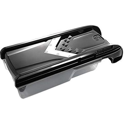 IBILI 782000 Easycook groenteschaaf "V", zilver/zwart, 31 x 13 x 9 cm IBILI 782000 Easycook groenteschaaf "V", zilver/zwart, 31 x 13 x 9 cm