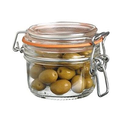 KitchenCraft Kitchen Craft Home Made Glazen pot met deksel en luchtdichte clipsluiting, 125 ml KitchenCraft Kitchen Craft Home Made Glazen pot met deksel en luchtdichte clipsluiting, 125 ml