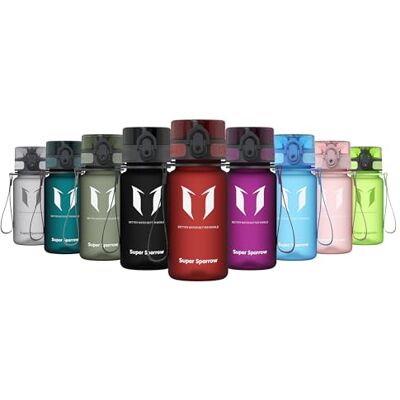 Super Sparrow , waterfles, drinkfles voor kinderen, BPA-vrij, geschikt voor sporten, wandelen, school, kantoor, buiten, 350 ml Super Sparrow , waterfles, drinkfles voor kinderen, BPA-vrij, geschikt voor sporten, wandelen, school, kantoor, buiten, 350 ml