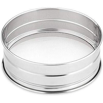 Thermohauser Kleine zeef (roestvrij staal), fijn, maaswijdte 2,5 x 1,4 mm, diameter 0,25 cm Thermohauser Kleine zeef (roestvrij staal), fijn, maaswijdte 2,5 x 1,4 mm, diameter 0,25 cm