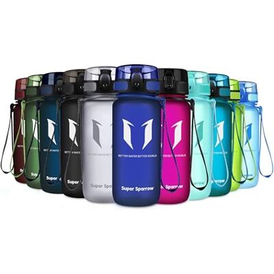 Super Sparrow , waterfles, drinkfles voor kinderen, BPA-vrij, geschikt voor sporten, wandelen, school, kantoor, buiten, 350 ml Super Sparrow , waterfles, drinkfles voor kinderen, BPA-vrij, geschikt voor sporten, wandelen, school, kantoor, buiten, 350 ml