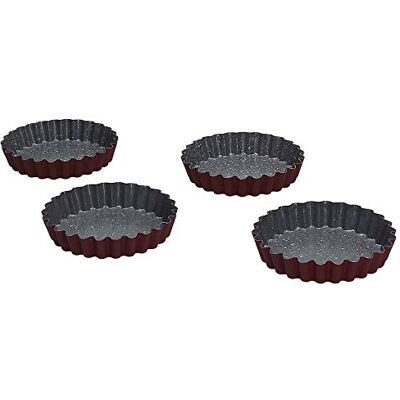 Tognana Sweet Cherry taartvormen, koolstofstaal, 4 stuks Tognana Sweet Cherry taartvormen, koolstofstaal, 4 stuks