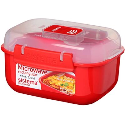 Sistema Microwave rechthoekige kom 525 ml Sistema Microwave rechthoekige kom 525 ml