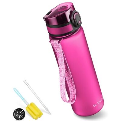 My Vesperbox Minny Drinkfles voor kinderen, lekvrij, 350 ml, 500 ml, 750 ml, met rietje of zeef, lichte Tritan-waterfles, BPA-vrij, voor de kleuterklas, school (paars, 500 ml) My Vesperbox Minny Drinkfles voor kinderen, lekvrij, 350 ml, 500 ml, 750 ml, met rietje of zeef, lichte Tritan-waterfles, BPA-vrij, voor de kleuterklas, school (paars, 500 ml)