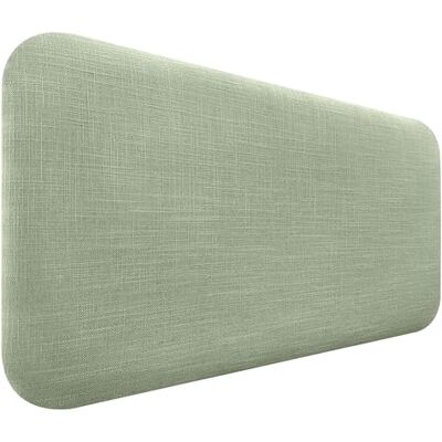 DHOME Gestoffeerd hoofdeinde, glad, afgerond, van natuurlijk linnen, voor akoestische muur, absorberend, hoofdeinde, slaapkamer (groen, 100 cm) DHOME Gestoffeerd hoofdeinde, glad, afgerond, van natuurlijk linnen, voor akoestische muur, absorberend, hoofdeinde, slaapkamer (groen, 100 cm)
