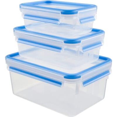 Tefal Masterseal vershoudbakjes K30289 Set 3 stuks 100% lekvrij Houdt eten 2x zo lang vers Baby Care certificaat BPA vrij Tefal Masterseal vershoudbakjes K30289 Set 3 stuks 100% lekvrij Houdt eten 2x zo lang vers Baby Care certificaat BPA vrij