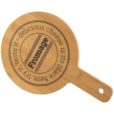 Florina Apero Bamboeplank (30 x 20 cm), Apero TASTY houten plank, ronde vleeswarenplank, serveerdienblad, kaasplank, dinatorisch dienblad van bamboe met handvat Florina Apero Bamboeplank (30 x 20 cm), Apero TASTY houten plank, ronde vleeswarenplank, serveerdienblad, kaasplank, dinatorisch dienblad van bamboe met handvat