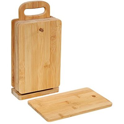 Zassenhaus 54156 6 bamboe plank met standaard, bruin, 14 x 7 x 30 cm Zassenhaus 54156 6 bamboe plank met standaard, bruin, 14 x 7 x 30 cm