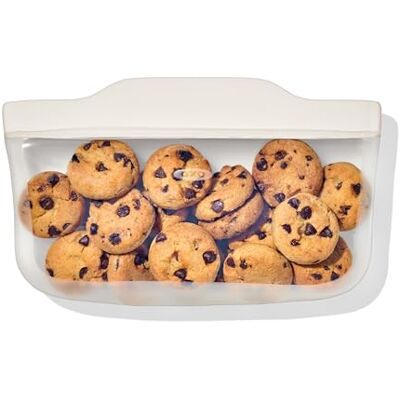 OXO Good Grips Herbruikbare siliconen zak snackzak (335 ml) haver OXO Good Grips Herbruikbare siliconen zak snackzak (335 ml) haver