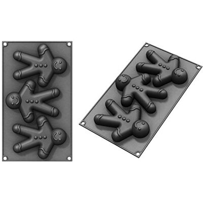 patisse 19209 3 vormen voor peperkoek, manvorm, platina, zwart, klein patisse 19209 3 vormen voor peperkoek, manvorm, platina, zwart, klein