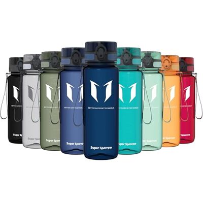 Super Sparrow Sportfles & Morsvrije Kinderfles 750ml BPA-vrij Ideale Tritan Waterfles voor Sport, Fiets, Fitness, Universiteit, Buiten Licht, Duurzaam Drinkfles Super Sparrow Sportfles & Morsvrije Kinderfles 750ml BPA-vrij Ideale Tritan Waterfles voor Sport, Fiets, Fitness, Universiteit, Buiten Licht, Duurzaam Drinkfles