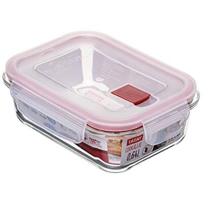 TATAY Voedselcontainer, glas, 0,64 l, Cook & Eat, stoomventiel, BPA-vrij TATAY Voedselcontainer, glas, 0,64 l, Cook & Eat, stoomventiel, BPA-vrij
