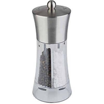 APS 2-in-1 zout- en pepermolen, keramisch verstelbaar Ø 8 cm x 19 cm APS 2-in-1 zout- en pepermolen, keramisch verstelbaar Ø 8 cm x 19 cm