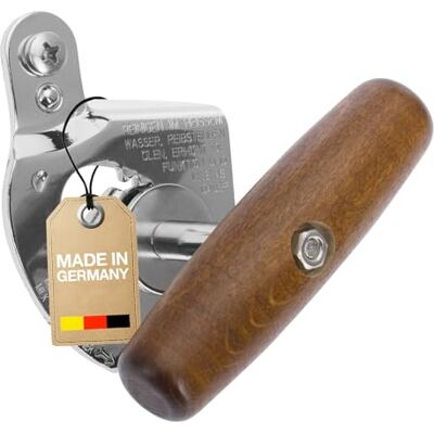 Westmark Professionele blikopener, voor commercieel gebruik, voor blikjes in gastronomische grootte, staal/hout, titanium, 12242260, grijs en donkerbruin Westmark Professionele blikopener, voor commercieel gebruik, voor blikjes in gastronomische grootte, staal/hout, titanium, 12242260, grijs en donkerbruin