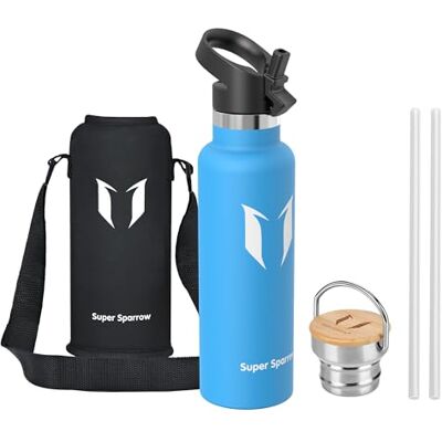 Super Sparrow waterfles Houdt vloeistoffen perfect warm of koud met dubbelwandig vacuüm geïsoleerd BPA-vrij / lekvrij, 350 ml / 500 ml / 620 ml / 792 ml Voor fitness en buitenenthousiasten Super Sparrow waterfles Houdt vloeistoffen perfect warm of koud met dubbelwandig vacuüm geïsoleerd BPA-vrij / lekvrij, 350 ml / 500 ml / 620 ml / 792 ml Voor fitness en buitenenthousiasten