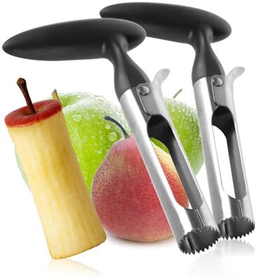 com-four ® 2 x appelboor van roestvrij staal 430 met kunststof handvat com-four ® 2 x appelboor van roestvrij staal 430 met kunststof handvat