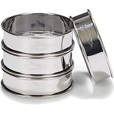 patisse 02141 – set van 4 bakcirkels, taarten en taartjes, anti-aanbaklaag, rolrand, roestvrij staal, 2,5 cm x Ø 8 cm patisse 02141 – set van 4 bakcirkels, taarten en taartjes, anti-aanbaklaag, rolrand, roestvrij staal, 2,5 cm x Ø 8 cm