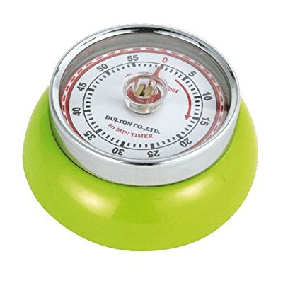 Zassenhaus Klassieke mechanische retro magnetische keukentimer, kiwi groen Zassenhaus Klassieke mechanische retro magnetische keukentimer, kiwi groen
