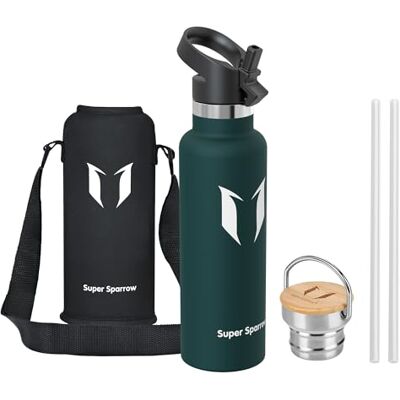 Super Sparrow waterfles Houdt vloeistoffen perfect warm of koud met dubbelwandig vacuüm geïsoleerd BPA-vrij / lekvrij, 350 ml / 500 ml / 620 ml / 802 ml Voor fitness en buitenenthousiasten Super Sparrow waterfles Houdt vloeistoffen perfect warm of koud met dubbelwandig vacuüm geïsoleerd BPA-vrij / lekvrij, 350 ml / 500 ml / 620 ml / 802 ml Voor fitness en buitenenthousiasten