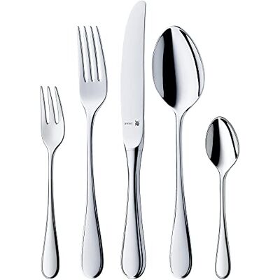WMF Kent Plus 30-delige bestekset van roestvrij staal voor 6 personen, mes met holle handgreep, Cromargan protect gepolijst, krasbestendig, vaatwasmachinebestendig WMF Kent Plus 30-delige bestekset van roestvrij staal voor 6 personen, mes met holle handgreep, Cromargan protect gepolijst, krasbestendig, vaatwasmachinebestendig