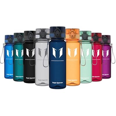 Super Sparrow waterfles, drinkfles, BPA-vrij, geschikt voor sport, wandelen, school, kantoor, buiten, 500 ml Super Sparrow waterfles, drinkfles, BPA-vrij, geschikt voor sport, wandelen, school, kantoor, buiten, 500 ml