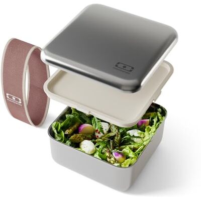 monbento Sense L Lunchtroos voor volwassenen, 1 l, van metaal, luchtdicht, geschikt voor oven en magnetron, BPA-vrij, perfect voor meal prep en kantoor monbento Sense L Lunchtroos voor volwassenen, 1 l, van metaal, luchtdicht, geschikt voor oven en magnetron, BPA-vrij, perfect voor meal prep en kantoor