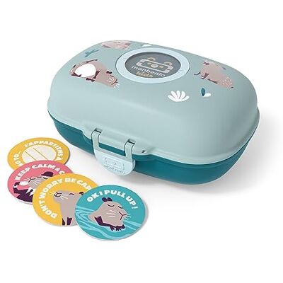 monbento MB Gram Capy broodtrommel voor kinderen Capybara Meisjes en jongens Ideaal voor school/park BPA-vrij Duurzaam en veilig Blauwgroen monbento MB Gram Capy broodtrommel voor kinderen Capybara Meisjes en jongens Ideaal voor school/park BPA-vrij Duurzaam en veilig Blauwgroen