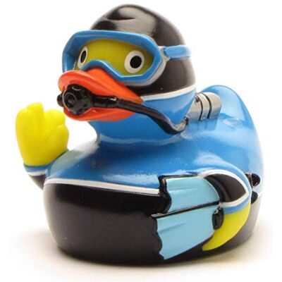 Duckshop , Onderwaterbadeend lengte 8 cm inclusief sleutelhanger in de set Duckshop , Onderwaterbadeend lengte 8 cm inclusief sleutelhanger in de set