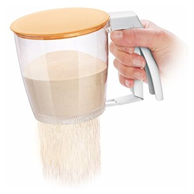 Tescoma Zeef met één hand met deksel, voor meel of poedersuiker, van BPA-vrij kunststof Tescoma Zeef met één hand met deksel, voor meel of poedersuiker, van BPA-vrij kunststof