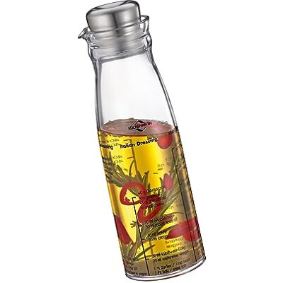 Küchenprofi 13 1028 28 00 Dressing Shaker met deksel roestvrij staal/acryl, zilver/transparant, 15 x 10 x 10 cm Küchenprofi 13 1028 28 00 Dressing Shaker met deksel roestvrij staal/acryl, zilver/transparant, 15 x 10 x 10 cm