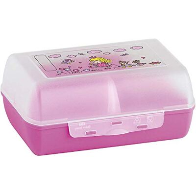 Emsa 518137 Lunchbox Tritan-prinses met drinkfles, meerkleurig, 28 x 28 x 18 cm Emsa 518137 Lunchbox Tritan-prinses met drinkfles, meerkleurig, 28 x 28 x 18 cm