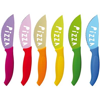 Excelsa Brunch Time pizzamessenset, meerkleurig, 6 stuks Excelsa Brunch Time pizzamessenset, meerkleurig, 6 stuks