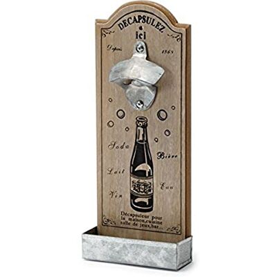 Pajoma Wandflesopener voor mannen, ideaal voor tuin, terras, caravan... 30 x 12 cm Pajoma Wandflesopener voor mannen, ideaal voor tuin, terras, caravan... 30 x 12 cm
