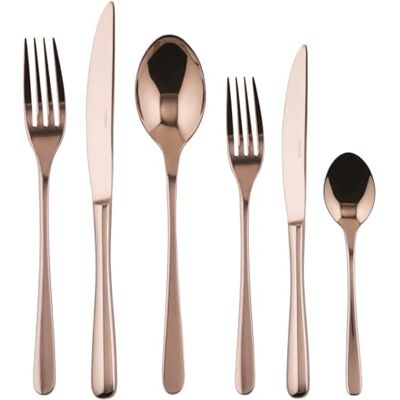 Sambonet Taste tafelservies voor 6 personen van roestvrij staal met PVD-afwerking Vaatwasmachinebestendig, koper Sambonet Taste tafelservies voor 6 personen van roestvrij staal met PVD-afwerking Vaatwasmachinebestendig, koper