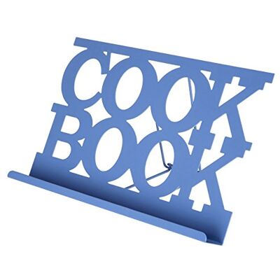 Premier Housewares Keukenboekstandaard van email, zwart, metaal, blauw, 18 x 30 x 18 cm Premier Housewares Keukenboekstandaard van email, zwart, metaal, blauw, 18 x 30 x 18 cm