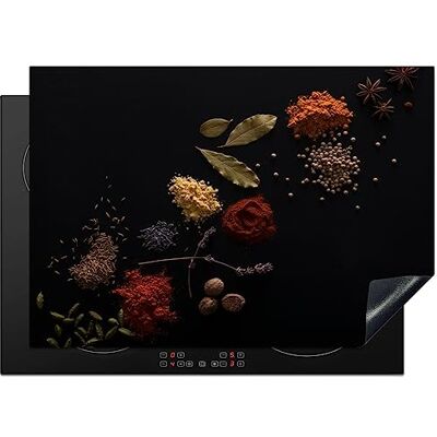 KitchenYeah © Bescherming voor inductiekookplaat, 75 x 52 cm, decoratie, keuken, beschermd, kookdeksel, glaskeramiek, kruiden, zwart, specerijen, keuken, koken KitchenYeah © Bescherming voor inductiekookplaat, 75 x 52 cm, decoratie, keuken, beschermd, kookdeksel, glaskeramiek, kruiden, zwart, specerijen, keuken, koken