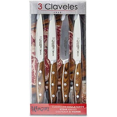 3 Claveles steakmessen, hout, 11,5 cm 3 Claveles steakmessen, hout, 11,5 cm