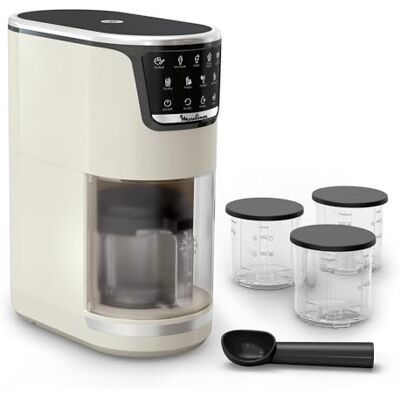 Moulinex Dolci IJsmachine, 10 programma's, 3 kommen, 1,4 l, ivoorkleurig Voor het bereiden van ijs, sorbets, gelato, slushakes, milkshakes, cocktails Perfecte resultaten Automatische reiniging Moulinex Dolci IJsmachine, 10 programma's, 3 kommen, 1,4 l, ivoorkleurig Voor het bereiden van ijs, sorbets, gelato, slushakes, milkshakes, cocktails Perfecte resultaten Automatische reiniging
