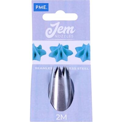 PME JEM spuitmonden ster open 2m zilver PME JEM spuitmonden ster open 2m zilver