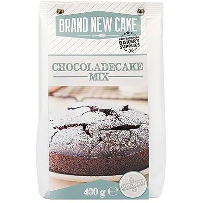 Brand New Cake BrandNewCake® Chocoladetaart-mix, 400 g, glutenvrij, gemakkelijk te bereiden Brand New Cake BrandNewCake® Chocoladetaart-mix, 400 g, glutenvrij, gemakkelijk te bereiden