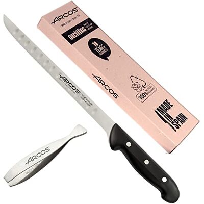 Arcos Professioneel hammes, honingraat, inclusief hamtang, hammes met honingraatmes, professionele messen, roestvrij nitrumstaal, 240 mm Arcos Professioneel hammes, honingraat, inclusief hamtang, hammes met honingraatmes, professionele messen, roestvrij nitrumstaal, 240 mm