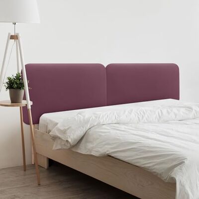 DHOME Gestoffeerd hoofdeinde, glad, afgerond, van kunstleer, met poten, akoestisch, absorberend, voor slaapkamer (bordeaux, 190 cm, dubbel) DHOME Gestoffeerd hoofdeinde, glad, afgerond, van kunstleer, met poten, akoestisch, absorberend, voor slaapkamer (bordeaux, 190 cm, dubbel)