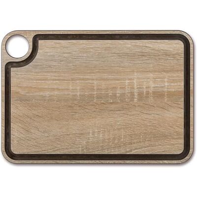 Arcos Snijplanken – snijplanken met kanaal – cellulosevezel en hars 33 x 23 cm en 6,5 mm dikte – kleur bruin Arcos Snijplanken – snijplanken met kanaal – cellulosevezel en hars 33 x 23 cm en 6,5 mm dikte – kleur bruin